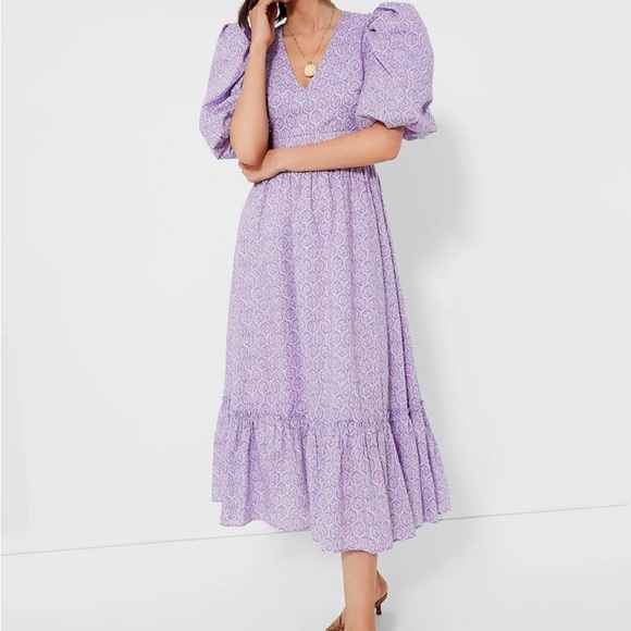 Tuckernuck HYACINTH HOUSE Lilac and Blush Icon Floral Lindley Dress size xxs NWT - Picture 1 of 11